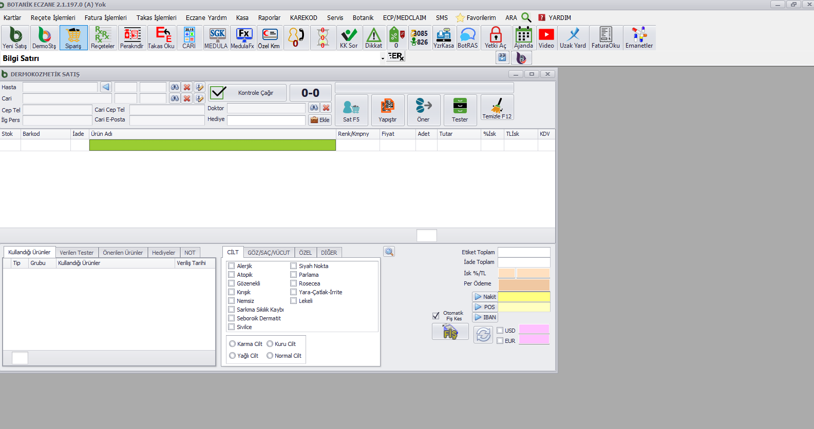 Dermokozmetik Satış
