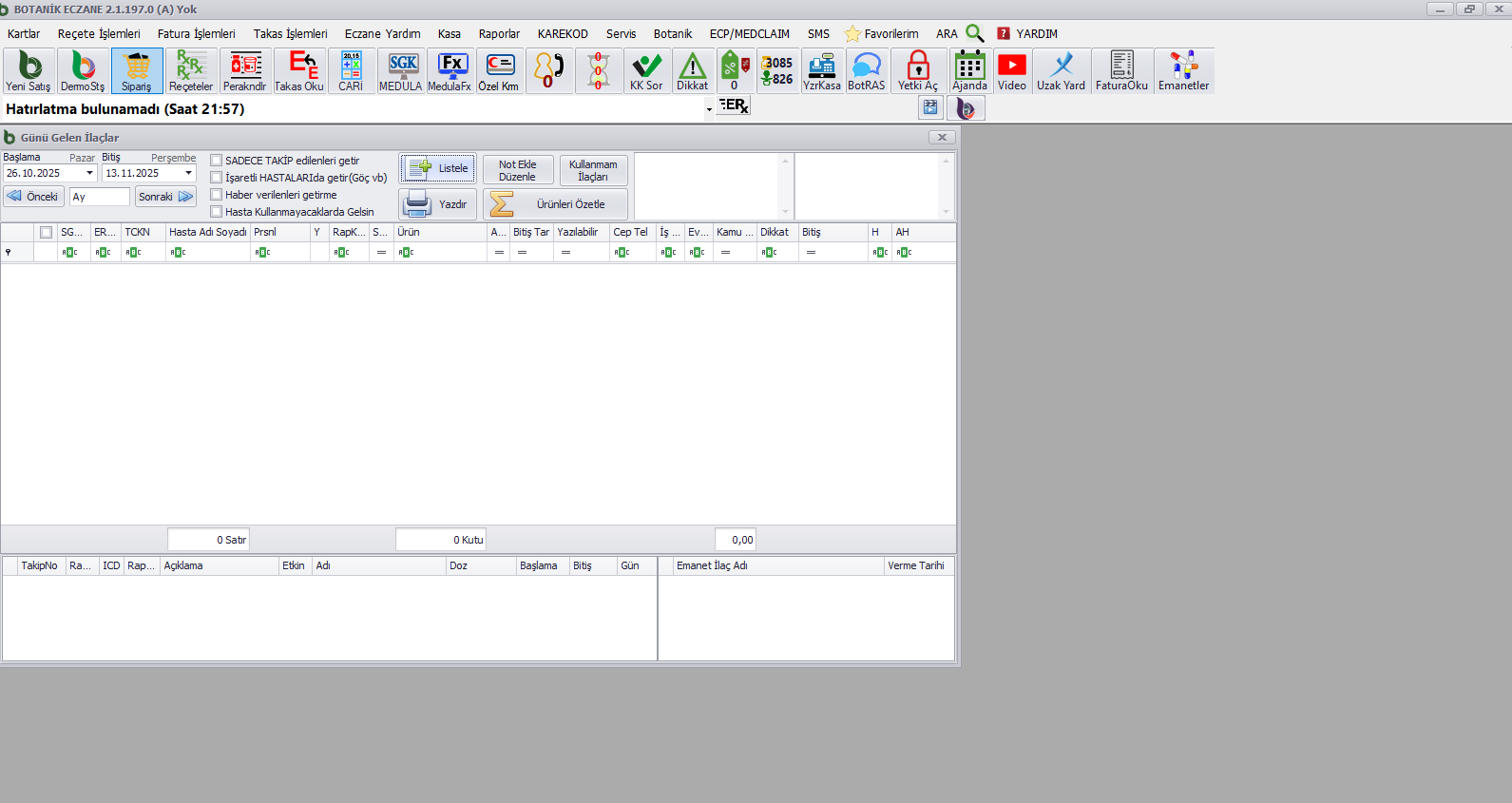 Günü Gelen İlaçlar